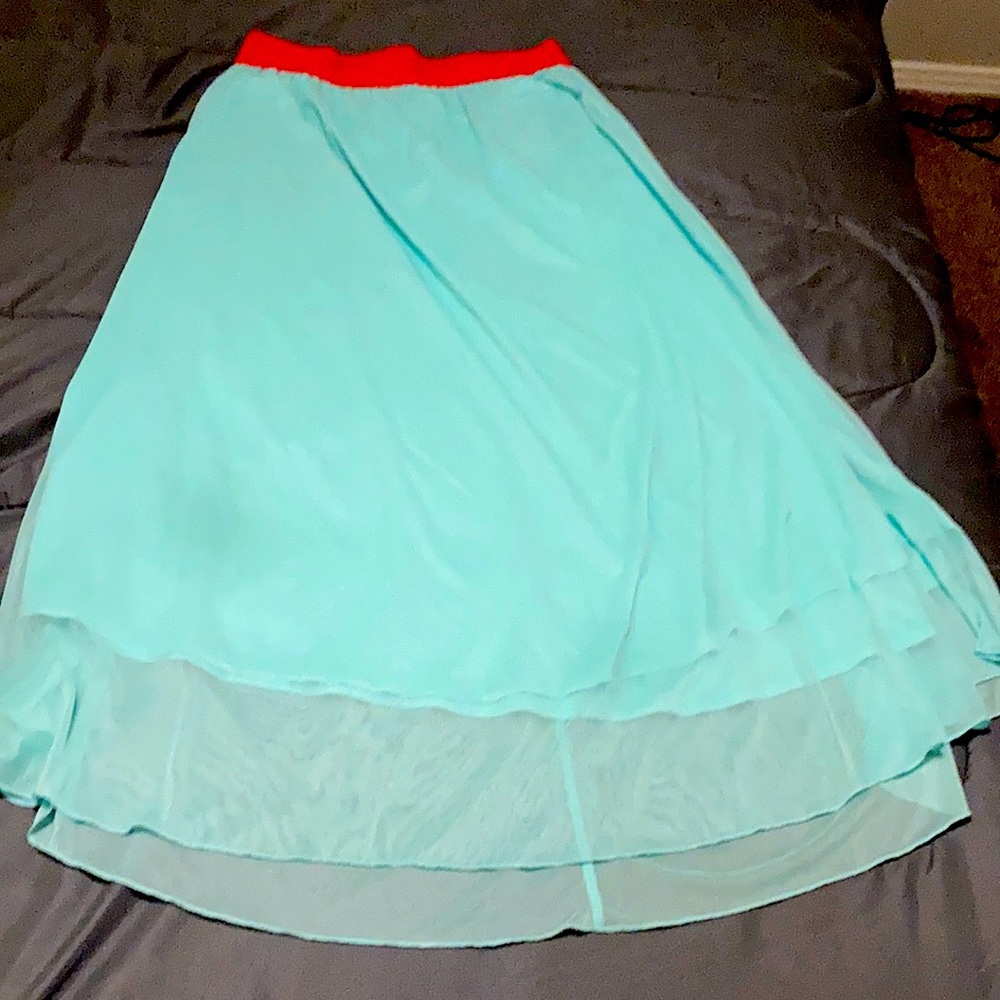 Long lace skirt